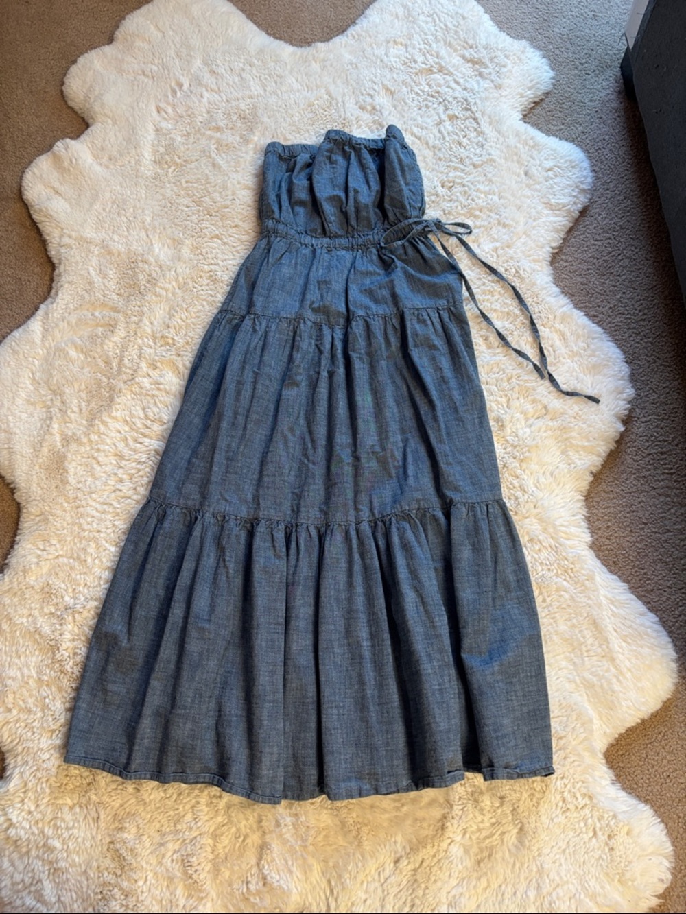 GAP Denim-Style Elastic Waist Skirt - Blue